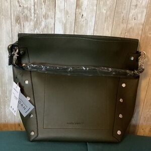 Melie Bianco Dark Green Tote Bag & Mini Bag 2 Piece Set